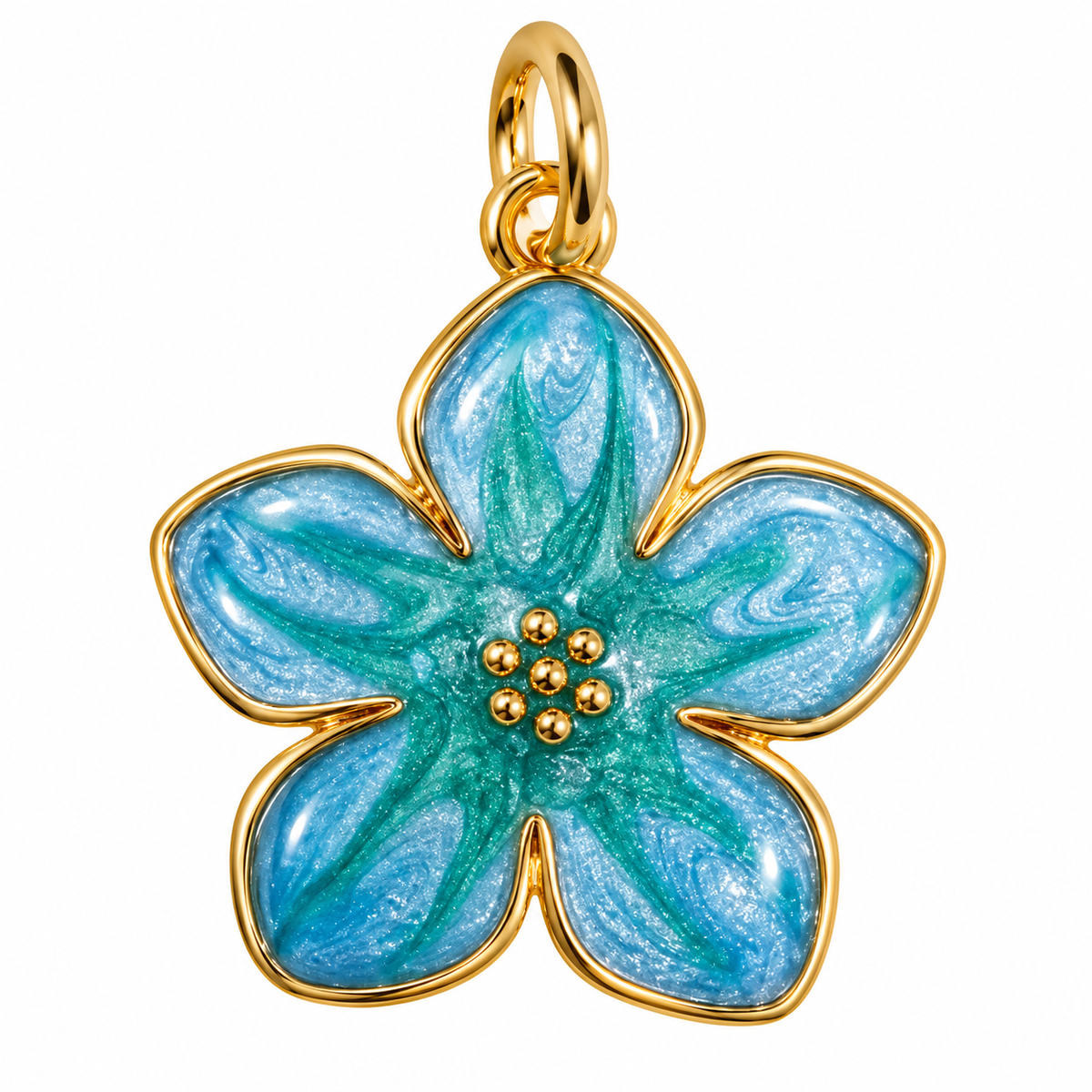 Flor esmaltada  20x25mm