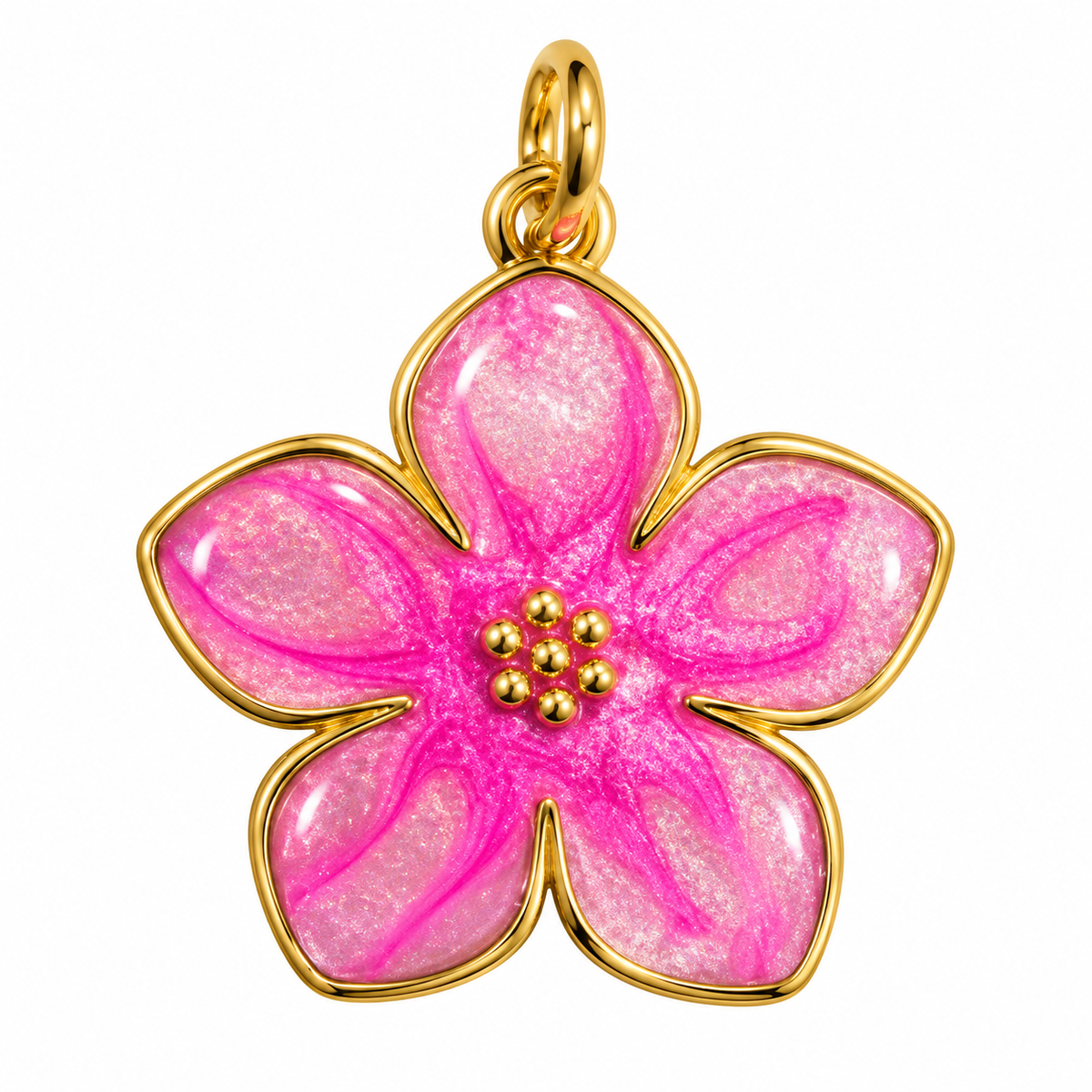 Flor esmaltada  20x25mm