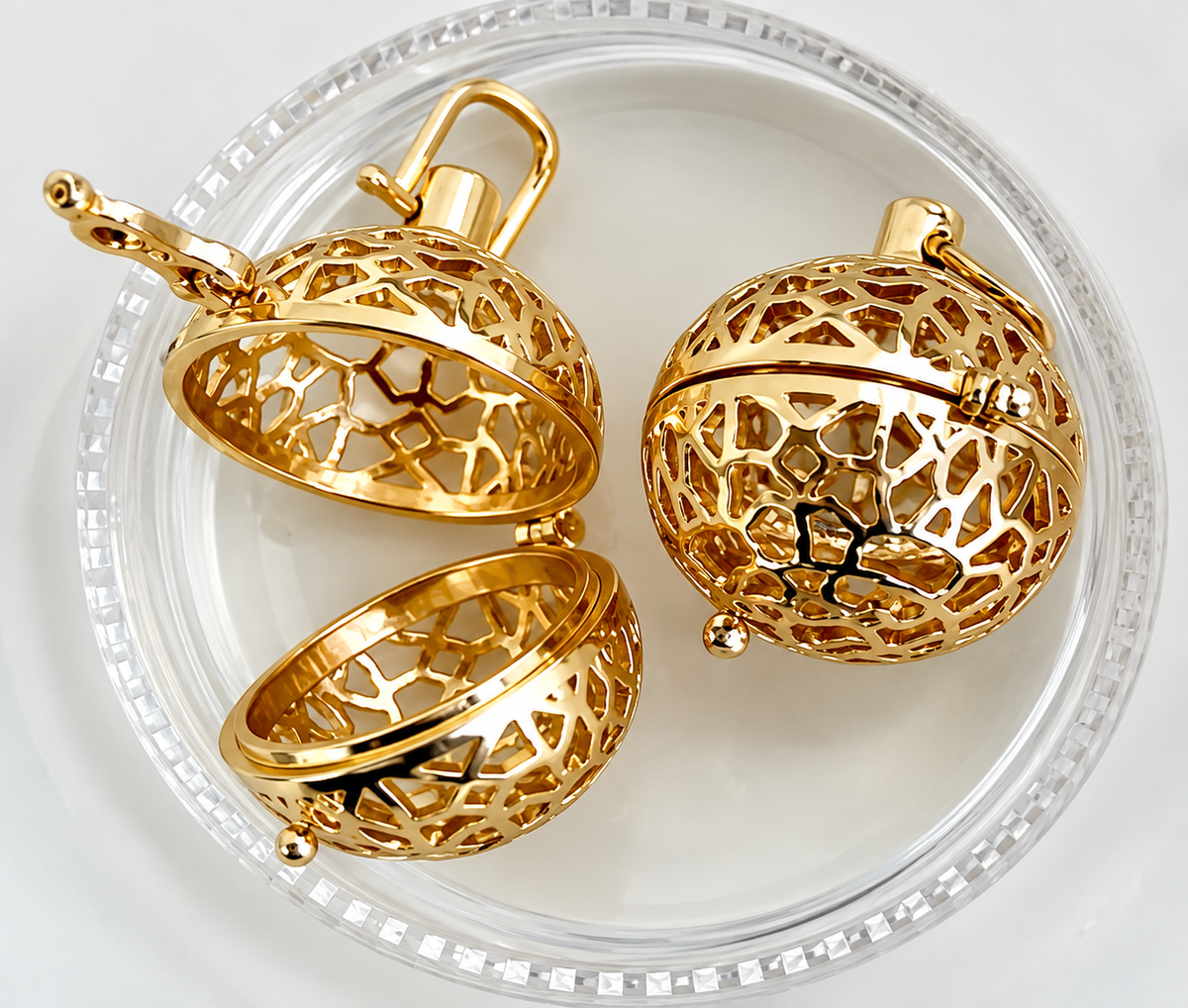Llamador de ángeles  dorado
